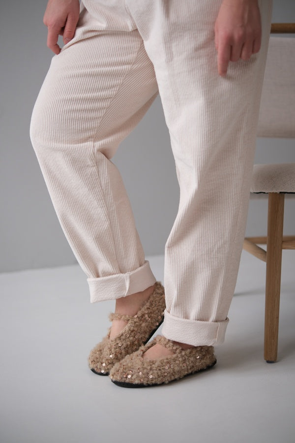 Buty Valentina, wełna merynosów, cekiny