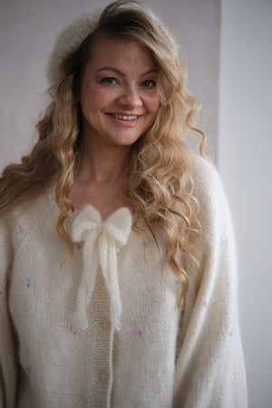 Wstążka, kokardka Elza - gumka do włosów, handmade