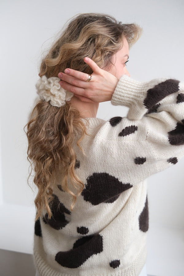 Kardigan Cow, merino i kaszmir