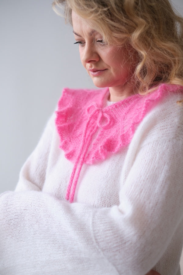 Kołnierzyk Flora, handmade