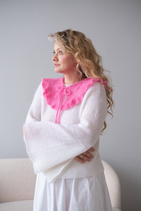 Kołnierzyk Flora, handmade