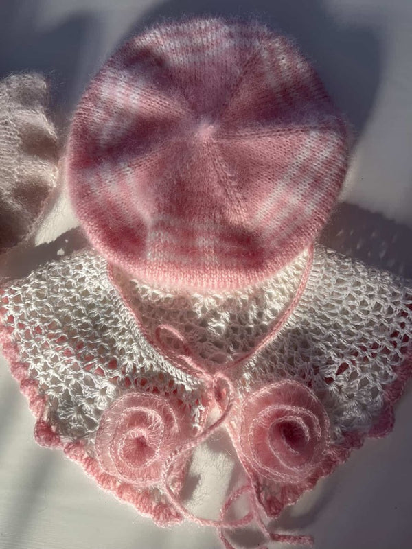 Kołnierzyk Rosa, handmade